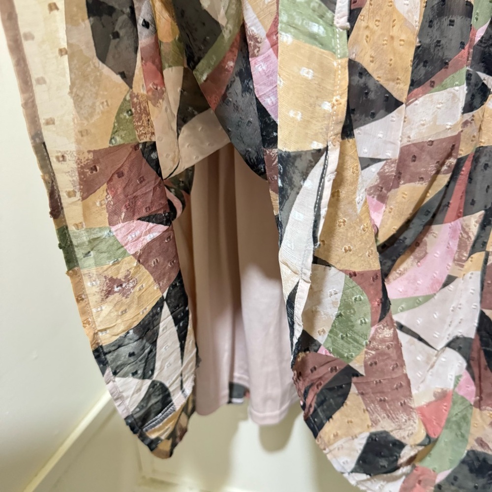 Women’s Torrid Mini Clip Key Hole Multicolour Abstract Print Dress Size 2X - Picture 11 of 16